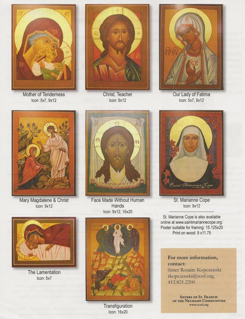 Icons available from Sister Rosaire